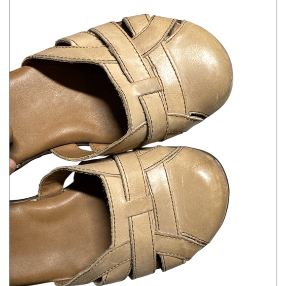 BOC by Born Cecila Clogs Slingback Platform Sandals Natural Beige Womens Size 8 - Picture 2 of 7